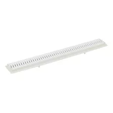 Grill Tigre Con Desagüe Lineal Plano De 70 Cm, Color Blanco