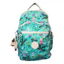 Mochila Kipling Seoul Lisos Cor Magical Jungle Desenho Do Tecido Magical Jungle