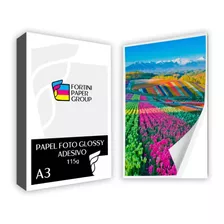 200 Folhas Papel Fotográfico Adesivo A3 Glossy 115g Premium