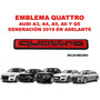 Emblema Quattro/parrilla Audi A5/s5 2008-2023 Crom/rojo