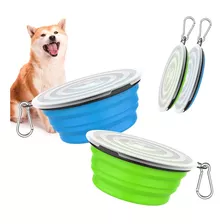 Pawaboo Cuencos Plegables Para Perros, Paquete De 2, Cuencos