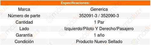 Set 2 Espejos Para Hyundai Sonata 2015 Generica Foto 4