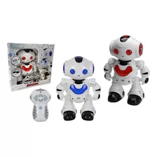 Brinquedo Robô Infantil Com Controle Remoto Luzes E Som 