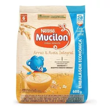 Cereais Mucilon Infantil Nestlé Arroz E Aveia Saquinho 600g