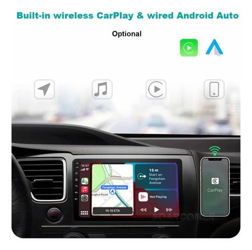 Radio Andorid Carplay 2+32 Renault Logan Sandero 2015-2023 Foto 2