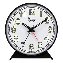La Crosse Technology Equity Black Reloj Despertador Analógic