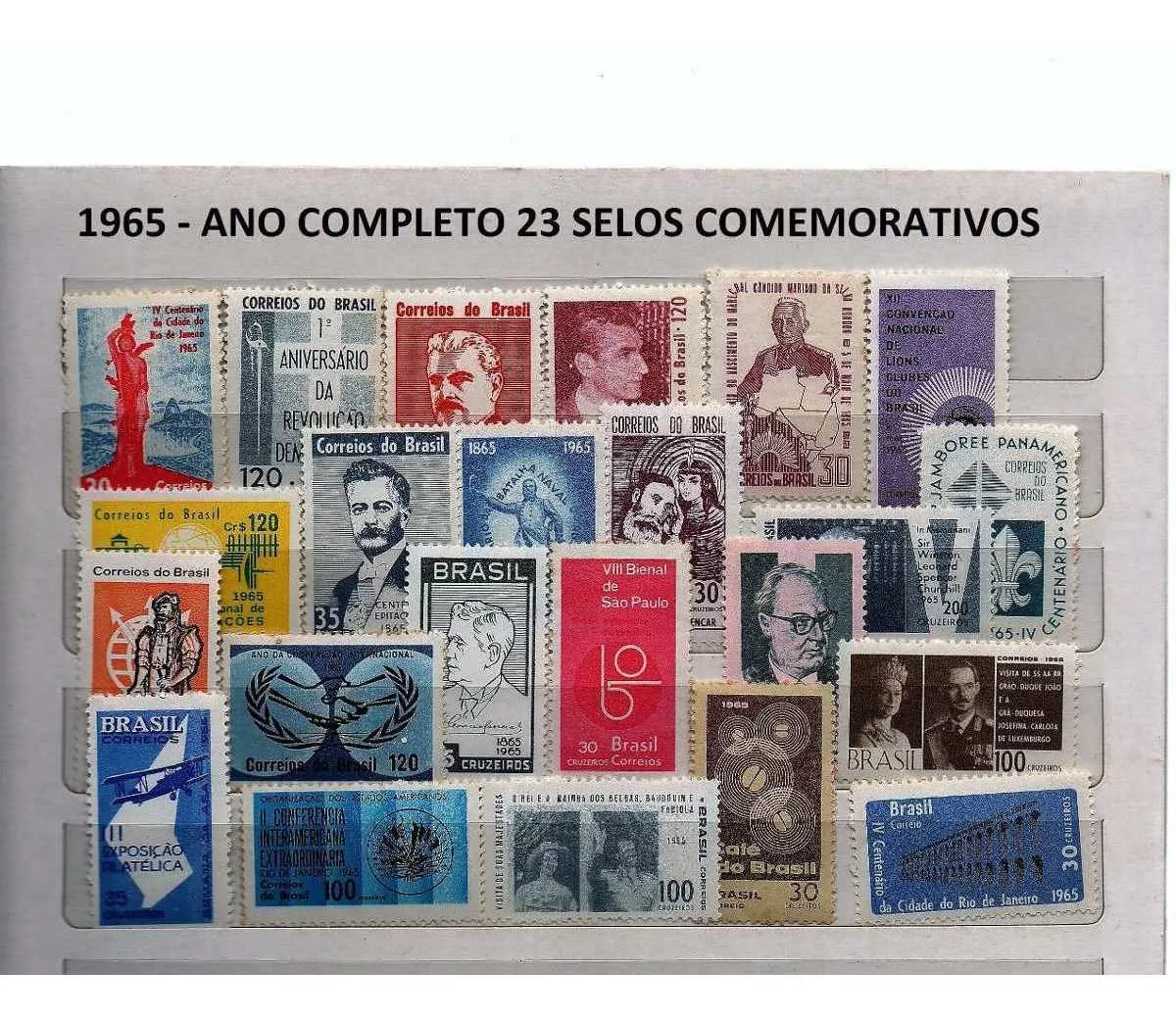 1960/1969 - Todos Os Selos E Blocos Comemorativos Brasil