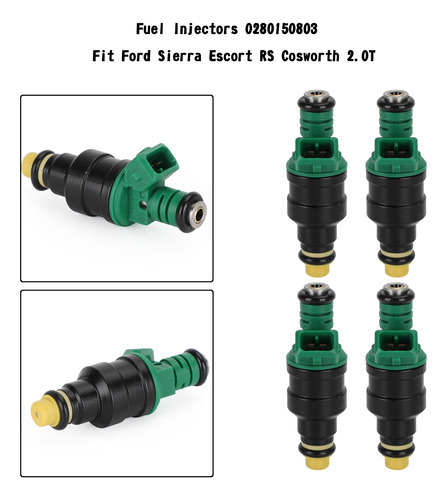 Inyectores De Combustible De 4 Piezas Para Ford Sierra Escor Foto 5