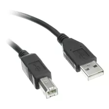 Cable De Impresora Usb 2.0 A A B Macho/macho | 1,8m / Negro