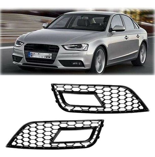 2x Rejillas De Luz Antiniebla Delantera Estilo Rs4 Para Audi Foto 3