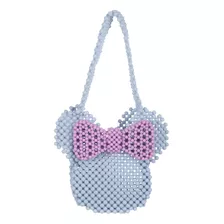 Disney Store- Bolsa Crossbody Minnie Azul Cuentas Mujer 