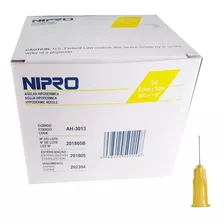 Aguja Hipodermica Nipro 30g X 1/2 Caja 100 Unidades