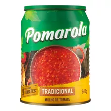 Molho De Tomate Tradicional Pomarola Sem Glúten Em Lata 340 G