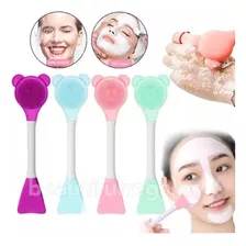 Cepillo Manual Con Espatula Limpieza Facial Exfoliante