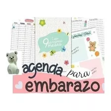 Kit Imprimible Agenda Diario Embarazada