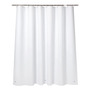 Tercera imagen para búsqueda de cortina de baño blanca impermeable forro transparente