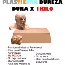 Plasticera Industrial Dura Profesional X 1 Kilo Esculturas