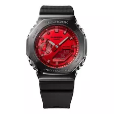 Relógio Casio G-shock Carbon Steel Vermelho Gm-2100b-4adr