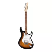 Guitarra Eléctrica Cort G Series G110 Double-cutaway De Álamo 2-tone Sunburst Con Diapasón De Jatoba