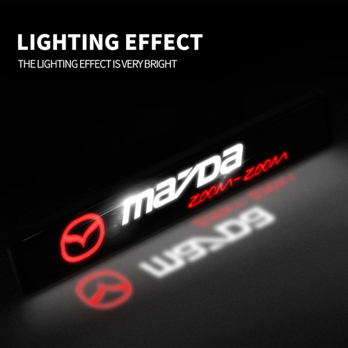 Emblema Iluminado Con Luz Led Para Parrilla De Mazda  Foto 4