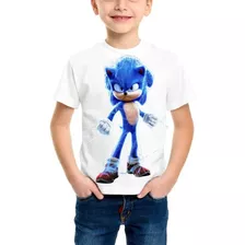 Polera Sonic Niños Niñas Modelo 4