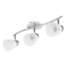 Aplique Plafón Barral Cromo 3 Luces Móvil Apto Led 48cm