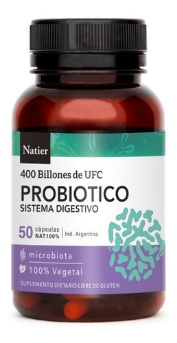 Probiótico Sistema Digestivo Natier Apto Vegano Dieteticas Sabor No