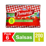 Pack Salsa De Tomate Pomarola Italiana 6 Un De 200 G
