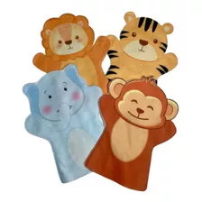 Fantoches Animais Da Selva Bichinhos Brinquedo Infantil 