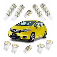 Kit Lampadas Led Fit 2015 2016 2017 2018 Pingo Teto Placa Ré