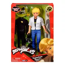 Miraculous - Muñeca Super Hero Secret Adrien - 50358