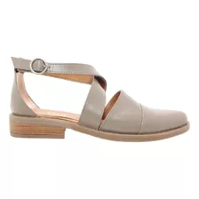 Sandalias Mujer Cuero Punta Cerrada Riot 1287 Zona Zapatos