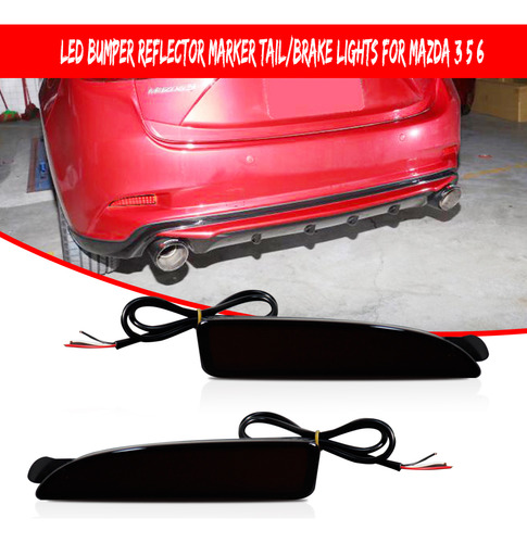 Luces Led Con Freno Lateral Y Giro Para Mazda 3 2004-2008 Foto 7