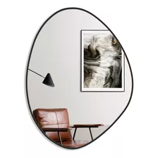 Espelho Orgánico De Parede Mirror Store Orgánico Do 60cm X 40cm Quadro Preto