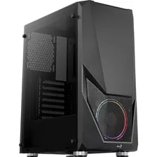 Gabinete Gamer Aerocool Zauron Rgb Cristal Templado Color Negro