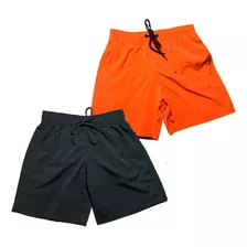 Kit 3 Bermuda Banho Masculina Tactel Short Praia 3 Bolsos