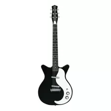 Guitarra Eléctrica Para Zurdo Danelectro 1959 Guitars '59m Nos+ Shorthorn De Abeto Black Poliéster Con Diapasón De Granadillo Brasileño