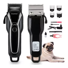 Máquina Tosa Pet Profissional Kemei Cachorros Gatos Bivolt