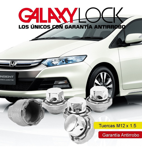 Tuercas De Seguridad Honda Insight Exclusive 2020 Galaxylock Foto 6