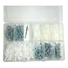 Kit 380 Tornillos, Roscalatas Y Tarugos Caja De 31x20x5 Cm 