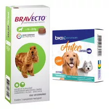 Kit Bravecto 500mg De 10 Até 20kg + Antec Biox 04 Cp