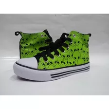 Zapatos De Mujer Hot Topic Green Alien Hi-top Sneakers
