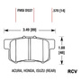 Balatas Disco  Trasera Para Acura Rsx   2006