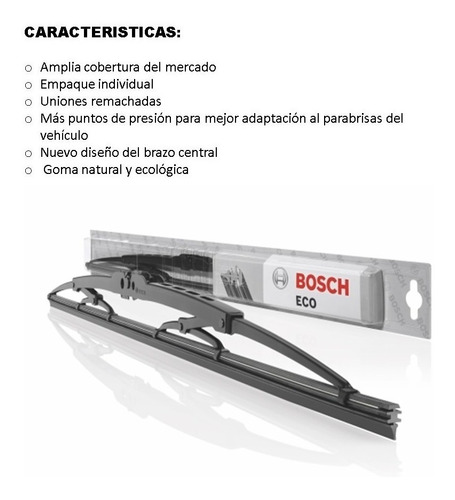 Plumilla Bosch Eco Para Bmw M6 26 X17 Foto 4