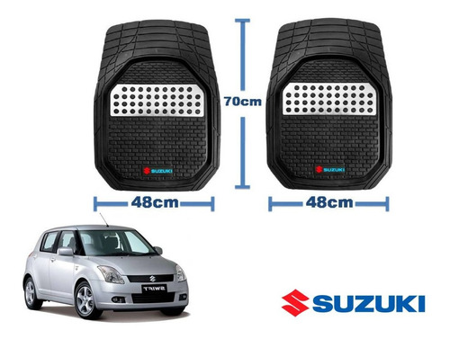 Tapetes 4pz Charola 3d Logo Suzuki Swift 2008 2009 2010 2011 Foto 2