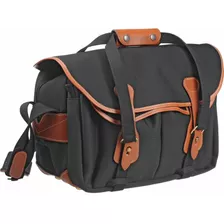 Billingham 335 Shoulder Bag (canvas, Black With Tan Leather