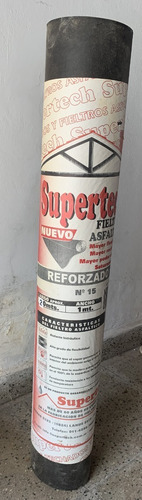 Fieltro Asfaltico Reforzado Pesado Supertech N15 1x20 Metros