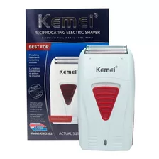 Afeitadora Kemei Km-3382 220v Recargable Usb Barber Color Blanco