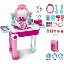 Salon Belleza Juguete Maquillaje Infantil Crear Diseñar Moda