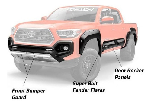 Bumper Delantero Con Led Airdesign Toyota Tacoma 2016-2020 Foto 5